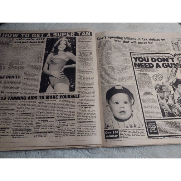 Globe Magazine July 8, 1980 Elizabeth Taylor Michael Landon Gary Coleman Wayne - Picture 6 of 7